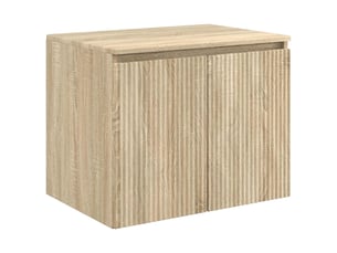 Cabinet salle de bain mural, meuble de rangement chêne sonoma 62.5x44.5x50 cm