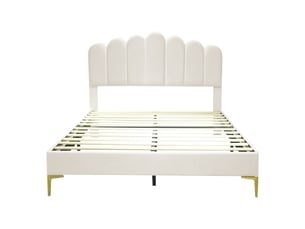 Lit 2 places 140x200 cm MAISONORA   coloris beige