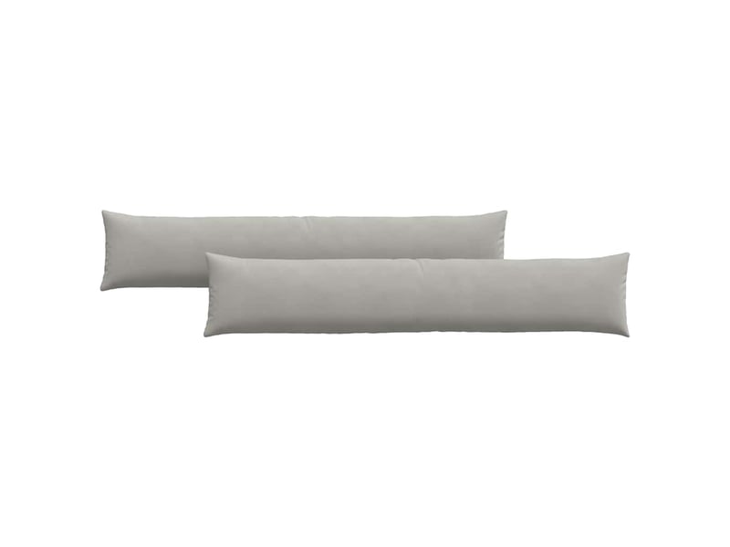  Lot de 2 coussins de canapé, coussins décoratifs tissu gris clair 200 x 40 cm cf58836  - Conforama A