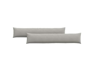 Lot de 2 coussins de canapé, coussins décoratifs tissu gris clair 200 x 40 cm cf58836