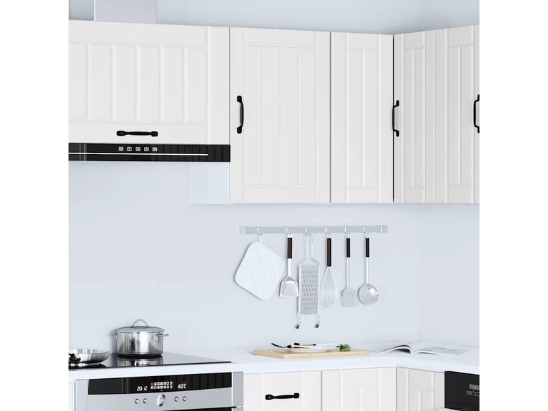  Meuble de rangement, armoire murale de cuisine lucca blanc bois d'ingénierie shl2353  - Conforama D
