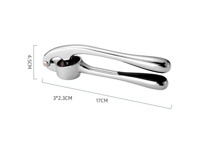 Presse-ail en acier inoxydable facile à nettoyer – 17x4.5cm - Conforama B