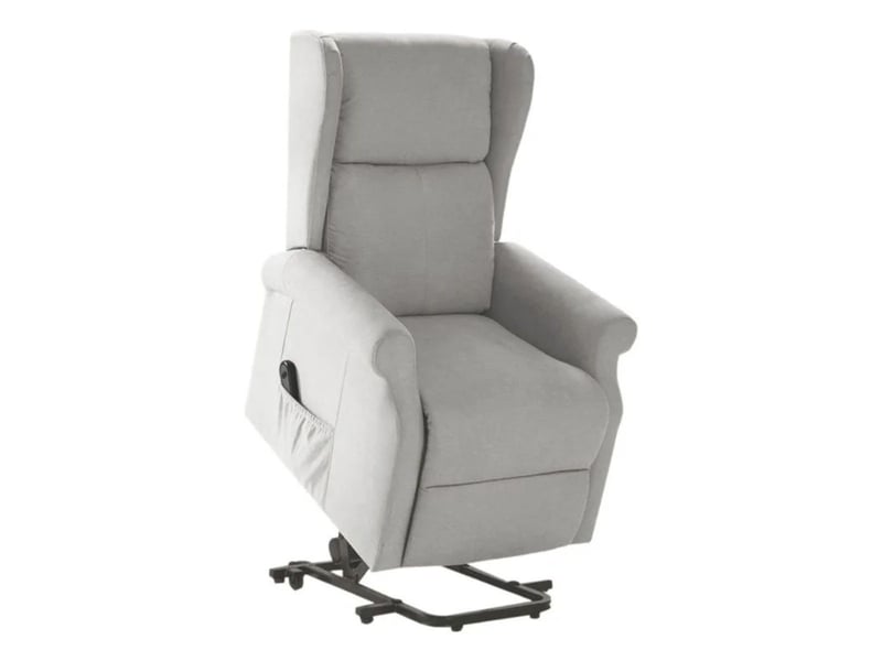  Fauteuil releveur relax électrique tissu waterproof gris clair - alcanti ALCANTI - Conforama A