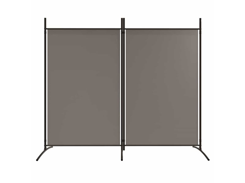  Paravent | cloison de séparation 2 panneaux anthracite 175x180 cm tissu  - Conforama C