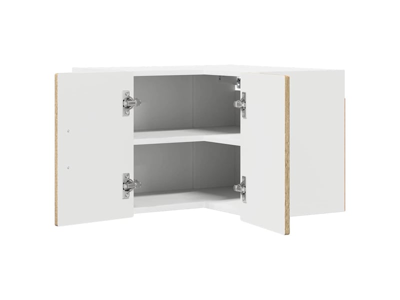  Meuble mural de cuisine, armoire d'angle cuisine porto chêne sonoma 57x57x40cm  - Conforama E