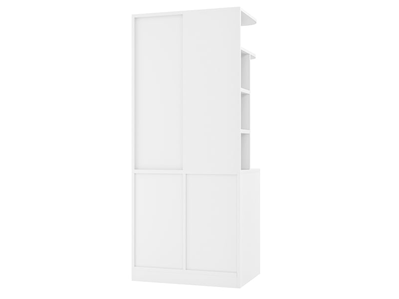  Armoire dressing, 70x50x170 cm, rangement intégré, tiroirs, blanc, poids 43,38 kg LDW00638AAK-conf-NEW - Conforama R