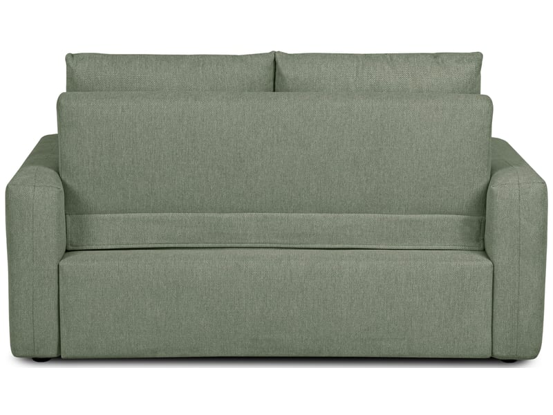  Canape droit convertible vert 2 places  - Conforama D