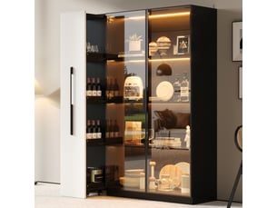 Vitrine coloris noir  SAPGAKS  - 110.5 cmx160 cm