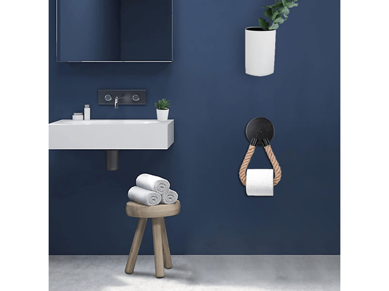  Porte-papier toilette, porte-mouchoirs, acier inoxydable 304, fixation murale perforée pour salle de bain (linge)  - Conforama C