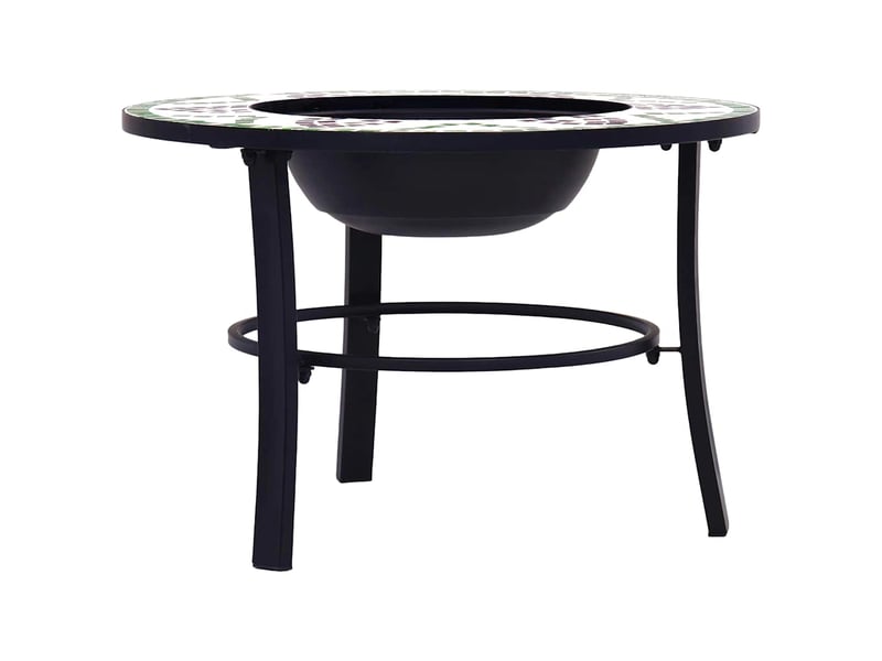 Brasero exterieur, foyer mosaïque vert 68 cm céramique - Conforama D