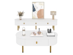 Meuble tv coloris blanc 174 cm COVREO   