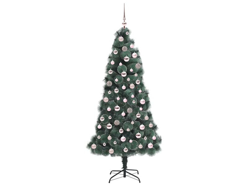  Sapin de noël, arbre de noël artificiel pré-éclairé avec ensemble de boules shl2383  - Conforama D