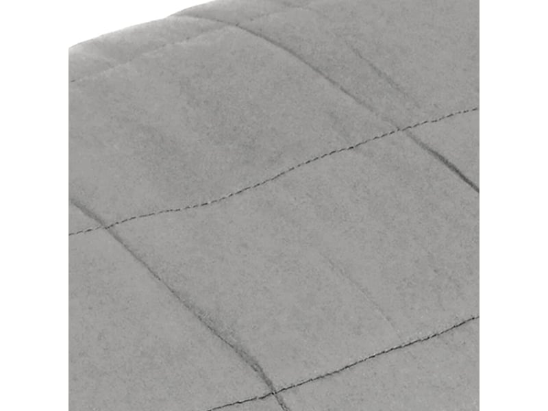  Couverture lestée adulte gris 140x200 cm 6 kg tissu shl88973  - Conforama D