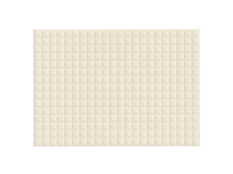  Couverture lestée adulte crème clair 155x220 cm 7 kg tissu shl26904  - Conforama C