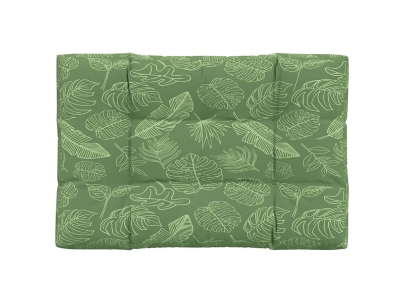  Coussin de palette, coussin de chaise, coussin de canapé à motif de feuilles 120x80x12 cm tissu cf55264  - Conforama A