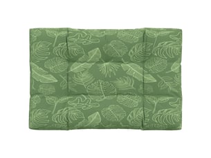 Coussin de palette, coussin de chaise, coussin de canapé à motif de feuilles 120x80x12 cm tissu cf55264