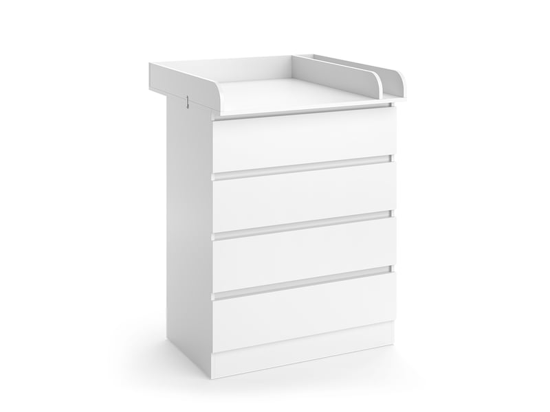  Vitalispa commode à langer, blanc, 80x111.6cm avec 4 tiroirs  - Conforama A