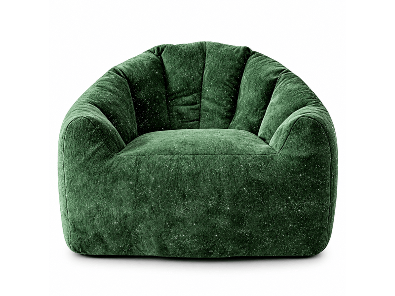  Fauteuil pouf shimmer bear paw, forme ronde ergonomique, confort enveloppant  - Conforama A