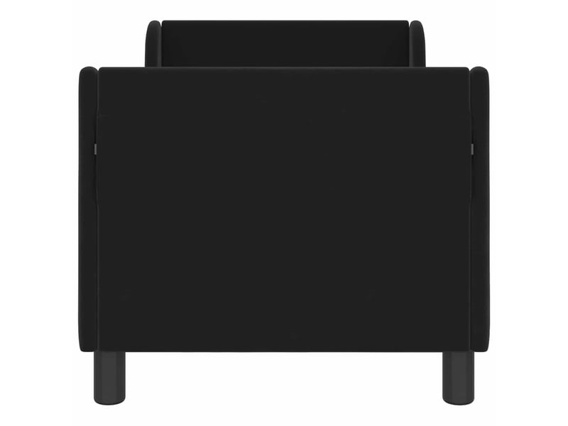  Lit simple- lit adulte -  cadre de lit pour tout-petit avec tête de lit noir 70 x 140 cm  - Conforama D