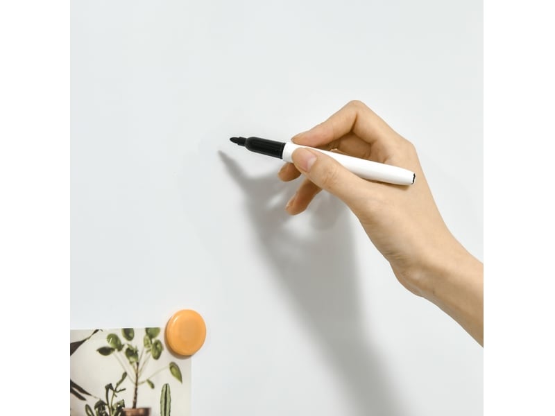  Tableau blanc magnétique 90x60 cm blanc  - Conforama D