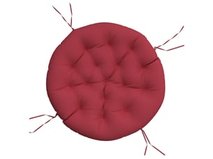 Coussin rond, coussin d'assise rouge bordeaux ø 100 x11 cm tissu oxford cf56628