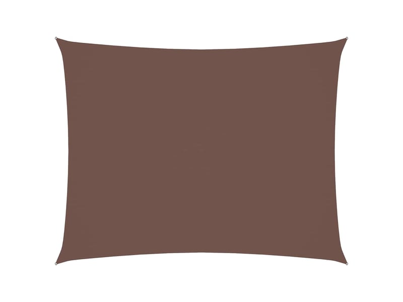  Voile de parasol - voile d'ombrage tissu oxford rectangulaire 3,5x4,5 m marron  - Conforama A