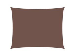 Voile de parasol - voile d'ombrage tissu oxford rectangulaire 3,5x4,5 m marron