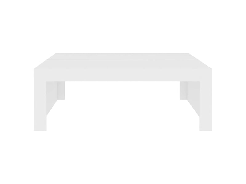  Table basse - table de salon - table à thé blanc 100x100x35 cm bois d'ingénierie  - Conforama E