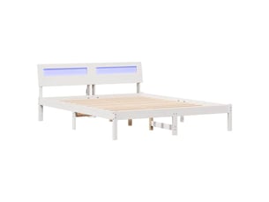Lit 2 places 150x200 cm    coloris blanc