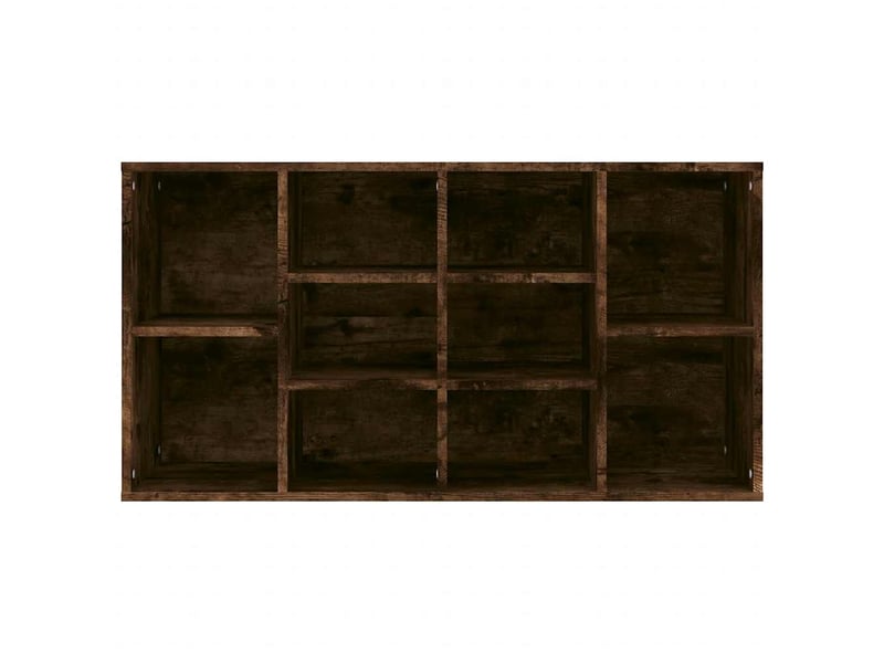  Banc à chaussures, meuble à chaussures chêne fumé 103x30x55 cm bois d'ingénierie  - Conforama E
