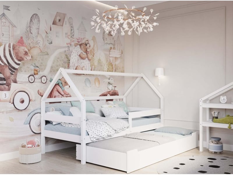  Yappysole - lit cabane 200x90 cm - blanc 4754010388929 - Conforama D
