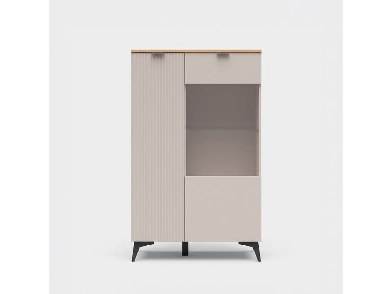  Vitrine de séjour avec porte et verre velton  - Conforama A