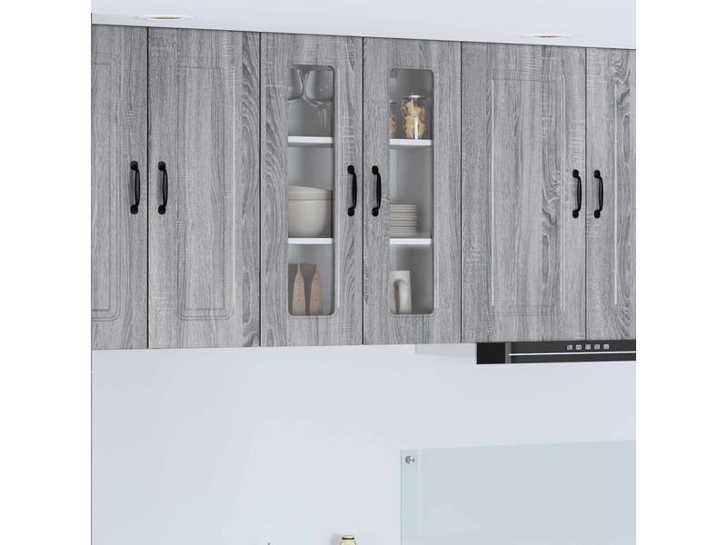  Meuble mural de cuisine | armoire de cuisine gris sonoma 60x31x80cm shl4203  - Conforama B