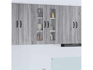 Meuble mural de cuisine | armoire de cuisine gris sonoma 60x31x80cm shl4203