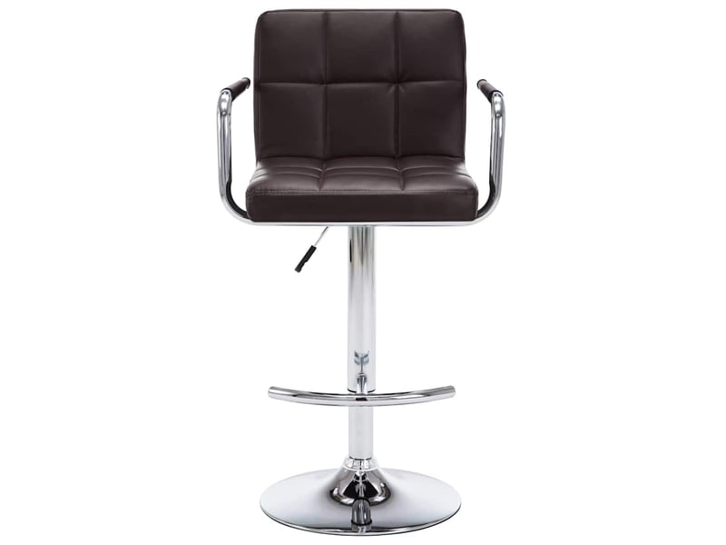  Lot de 2 tabouret de bar, chaise de bar marron similicuir shl81117  - Conforama D