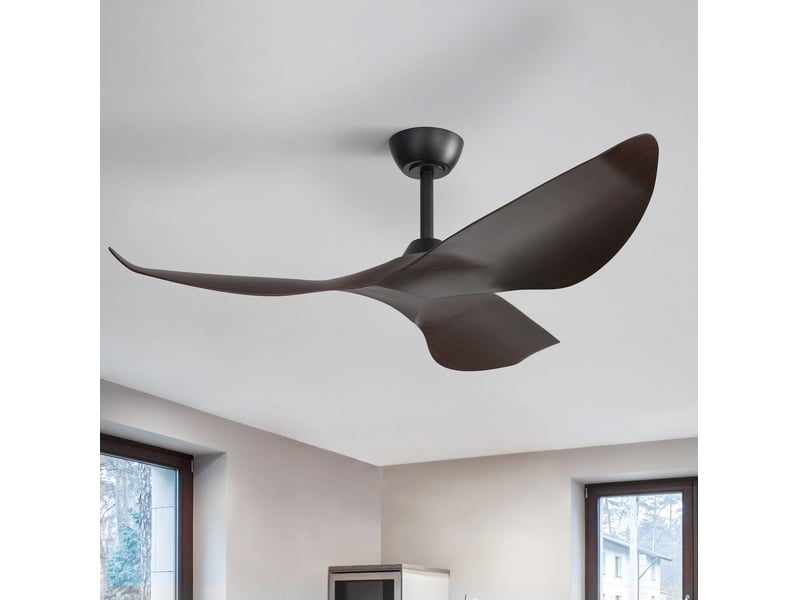  Ventilateur de plafond réversible 96,5 cm sans éclairage, 6 vitesses homvra  - Conforama C