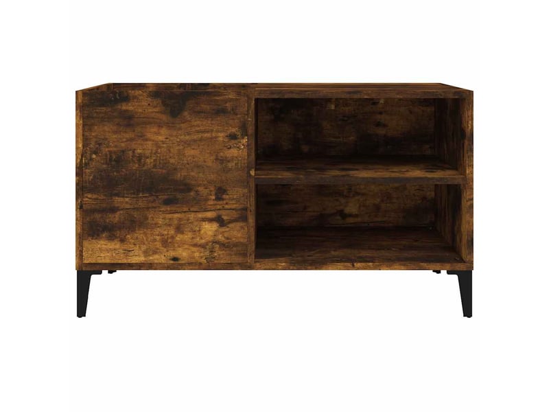  Armoire à disques, armoire de rangement chêne fumé 84,5x38x48 cm bois d'ingénierie  - Conforama D