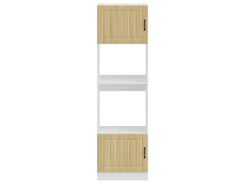 Meuble de rangement, armoires de four lucca en bois d'ingénierie chêne sonoma  - Conforama D