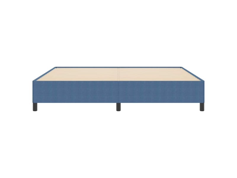 Lit double- lit adulte - lit à lattes bleu 200 x 200 cm tissu en velours côtelé - Conforama D