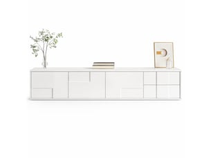 Meuble tv coloris blanc 170 cm VLIVRA  