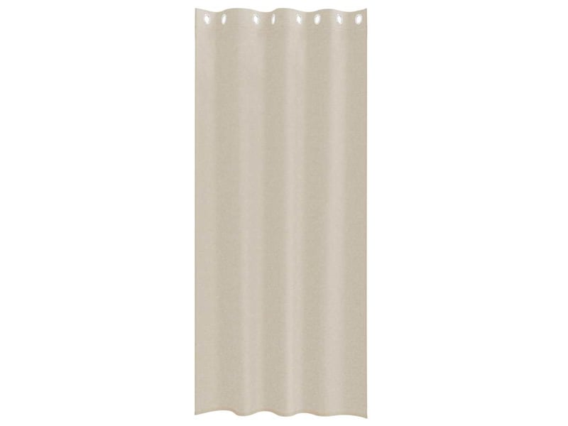  Lot de 2 rideaux en voile, voilage couleur sable 225 x 140 cm polyester cf43885  - Conforama D