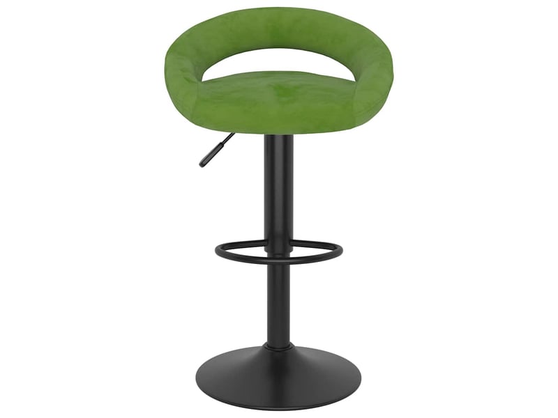  Lot de 2 tabouret de bar, chaise de bar vert clair velours shl4282  - Conforama D
