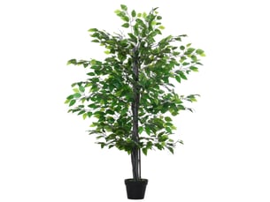 Arbre artificiel banian 20x145 cm décoratif bois vert