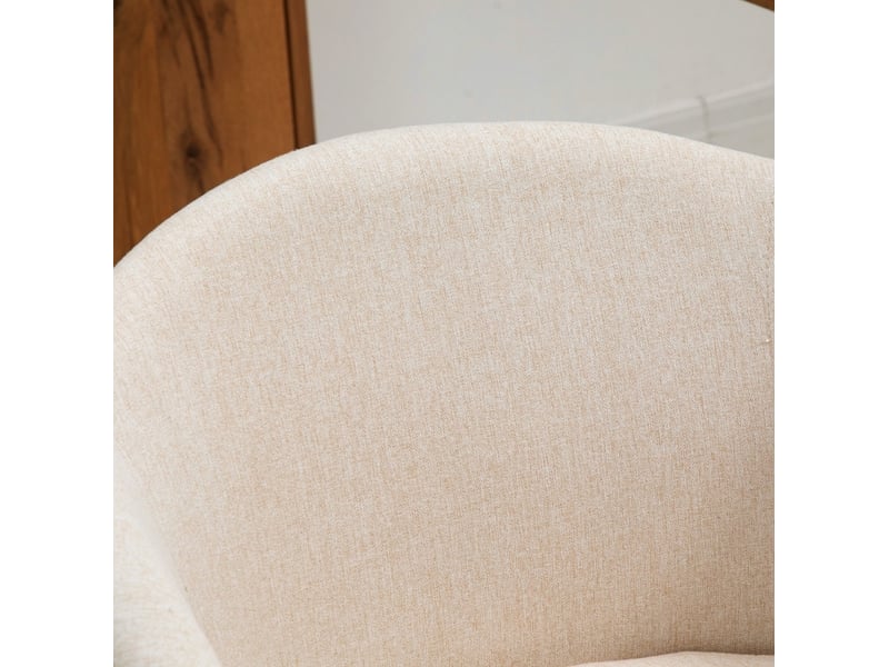  Lot de 2 chaises 55x56x74 cm, salle à manger, design scandinave, pieds en bois, beige  - Conforama E