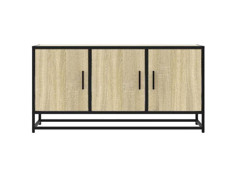  Meuble tv - banc tv - meuble de rangement chêne sonoma 100x35x50 cm bois d'ingénierie et métal  - Conforama D