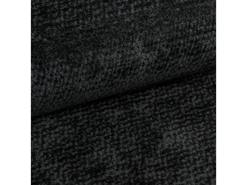 Canapé d'angle tisi, tissu chenille noir - Conforama D