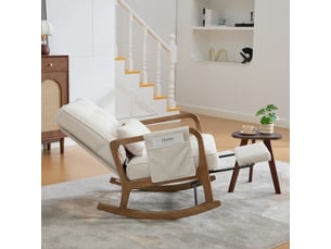 Fauteuil fixe  <strong>ROLIPO</strong> Velours beige