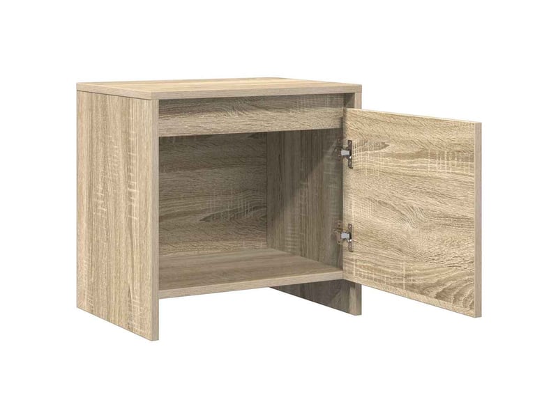  Lot de 2 tables de chevet - cabinet de chevet - table de nuit chêne sonoma bois d'ingénierie  - Conforama E