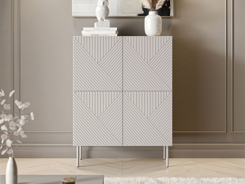  Buffet doctrina iv, le nombre de portes: 4, stratifié, 118x89x42cm  - Conforama C