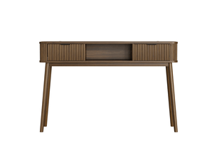 Table basse rectangulaire coloris bois foncé HAVRYA - 35 cmx120 cm
